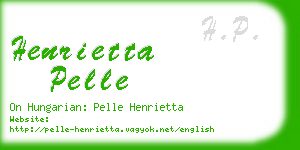 henrietta pelle business card